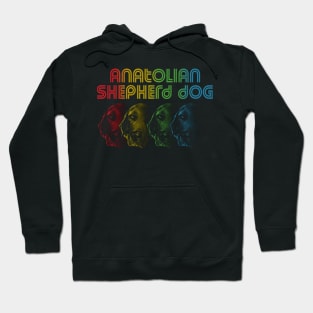 Cool Retro Groovy Anatolian Shepherd Dog Hoodie